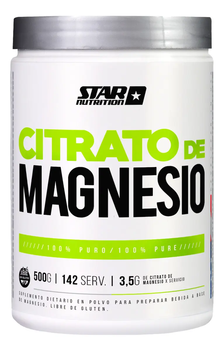 Star Nutrition Magnesio Citrato 500g 142 usos