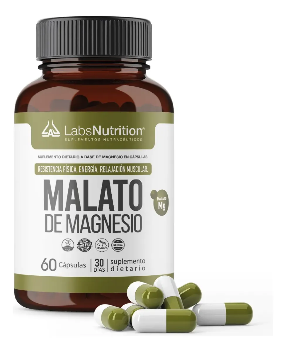 Labs Malato Magnesio 500mg 60cap